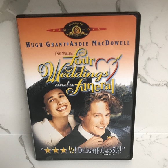 Four Weddings and a Funeral 1993 DVD Movie Romantic Comedy - Picture 1 of 3